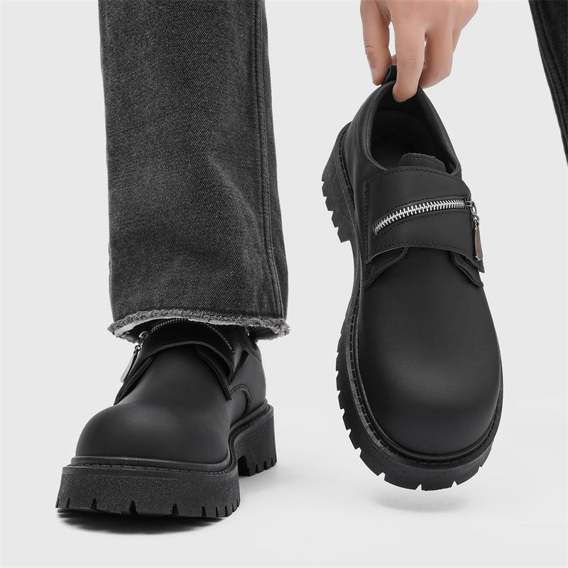 Zapatos casuales de cuero mate premium para hombre