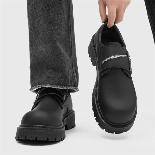 Zapatos casuales de cuero mate premium para hombre