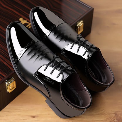 Zapatos de charol brillante para hombre
