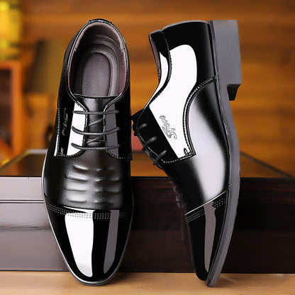 Zapatos de charol brillante para hombre