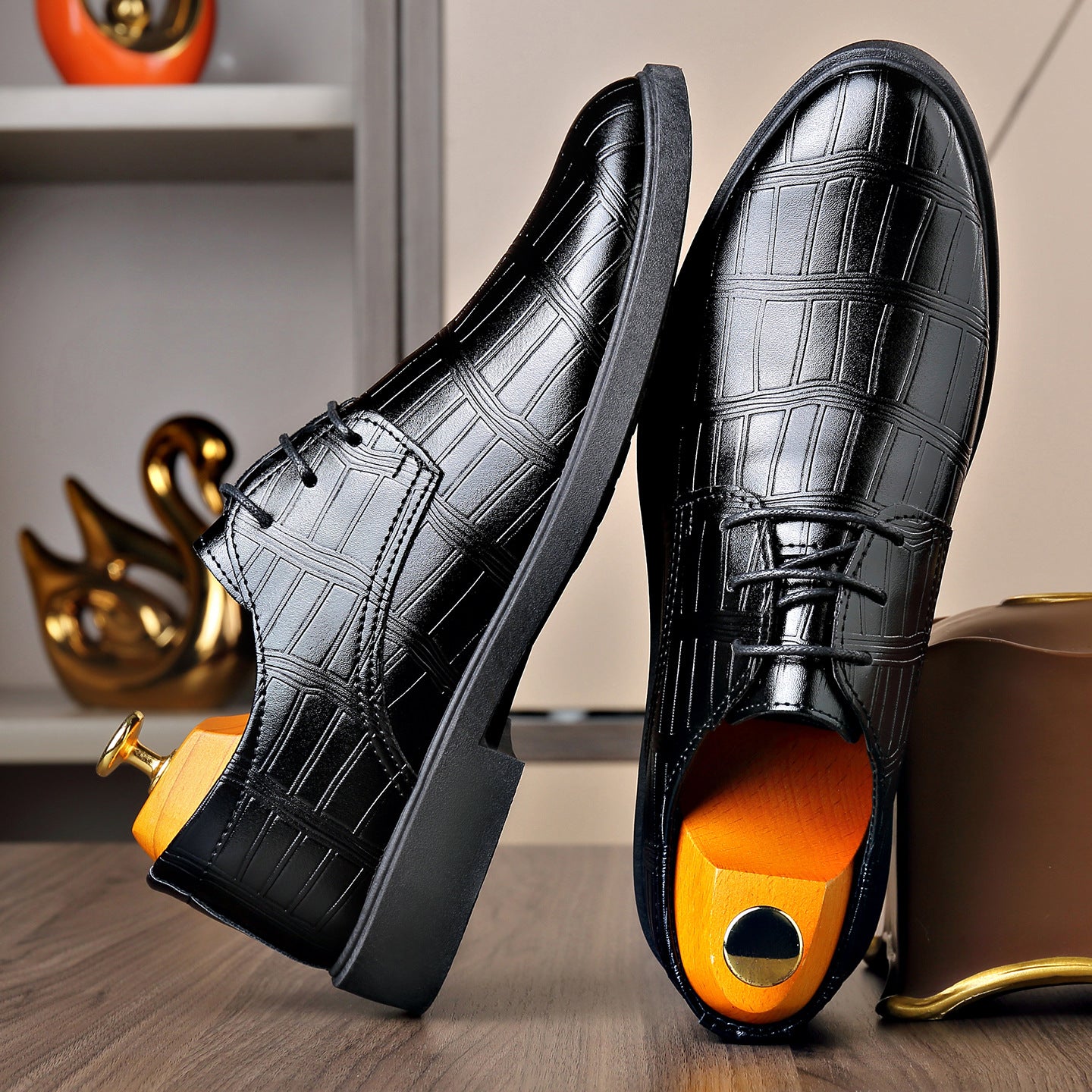 Zapatos casuales para hombre con elevadores de altura ocultos