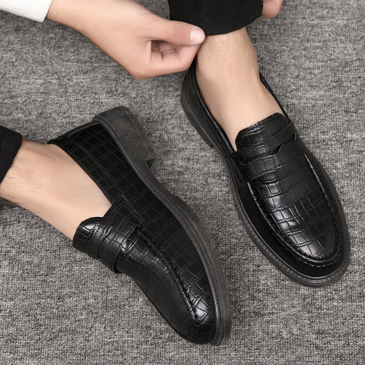 🐂Cuero🐂Mocasines con estampado de piedras