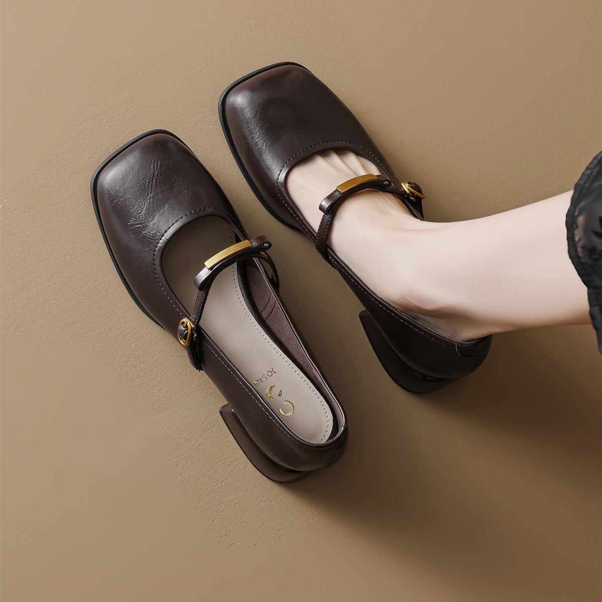 Zapatos Suaves de Tacón Bajo