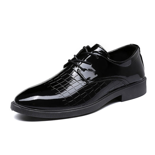 Zapatos de cuero para hombre tallados a mano