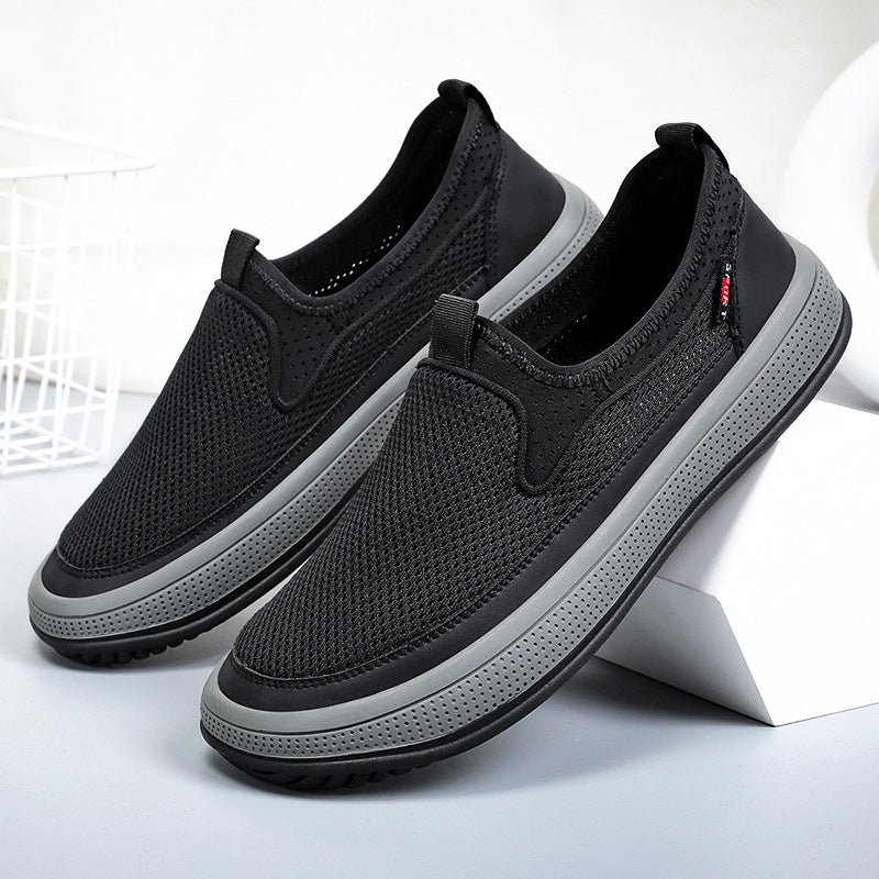 Zapatos 2025 nuevos zapatos de tela para hombres en verano