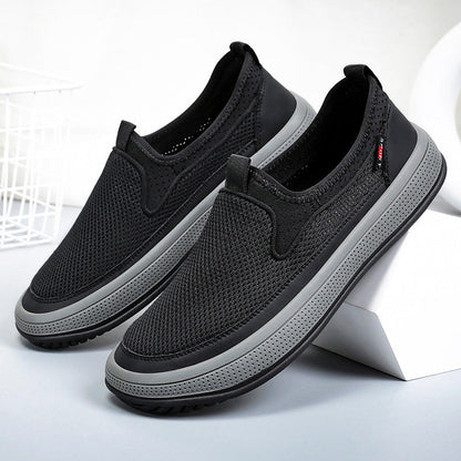 Zapatos 2025 nuevos zapatos de tela para hombres en verano
