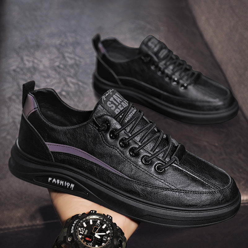 Zapatos de cuero deportivos y casuales para mujer