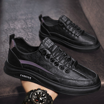 Zapatos de cuero deportivos y casuales para mujer