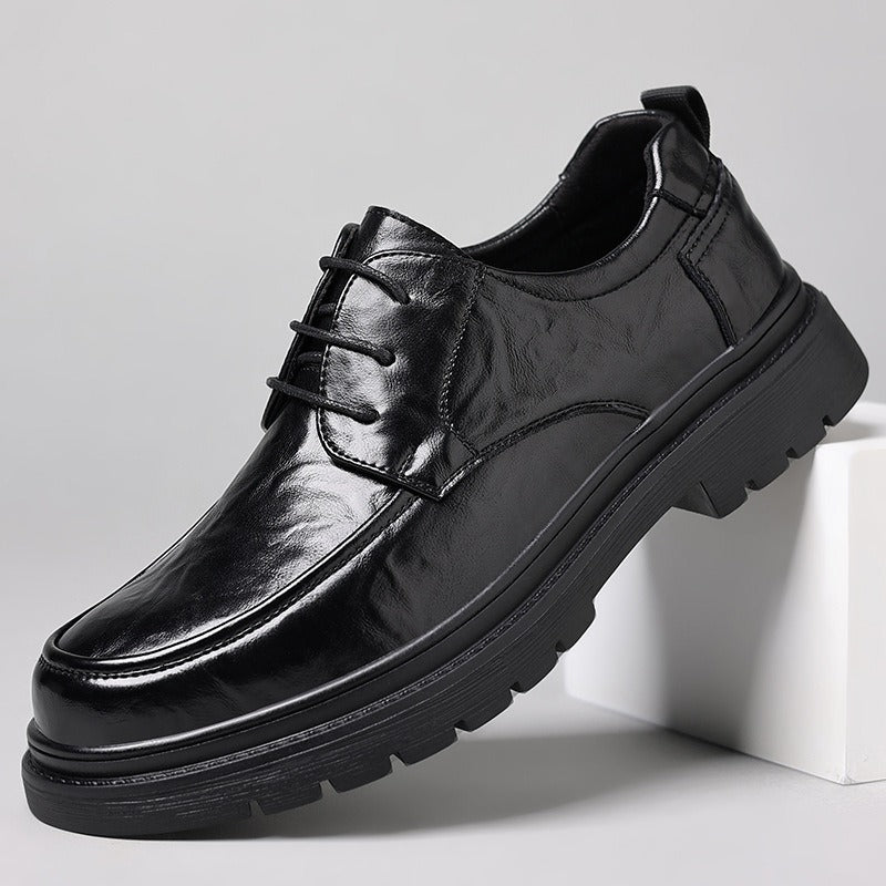 Zapatos de cuero casuales y versátiles para hombre