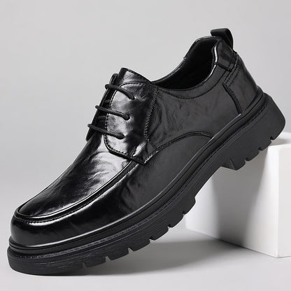 Zapatos de cuero casuales y versátiles para hombre