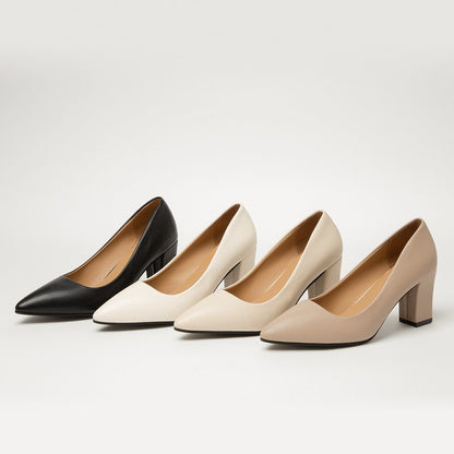 (boca poco profunda) tacones altos