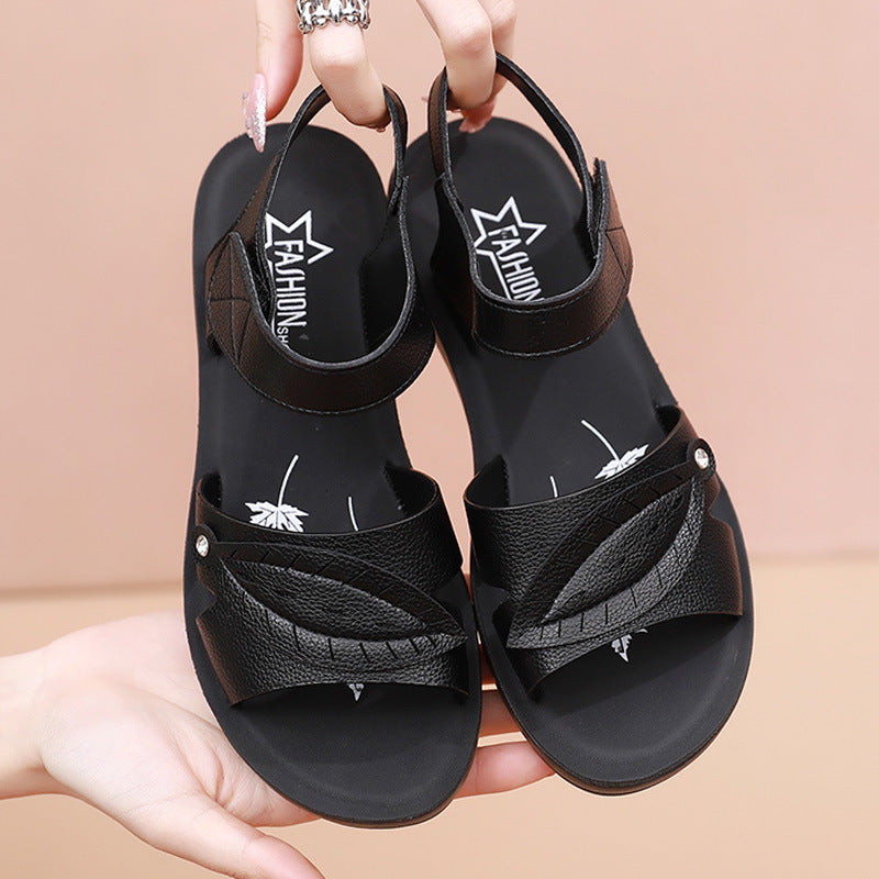 Sandalias de hojas para mujer