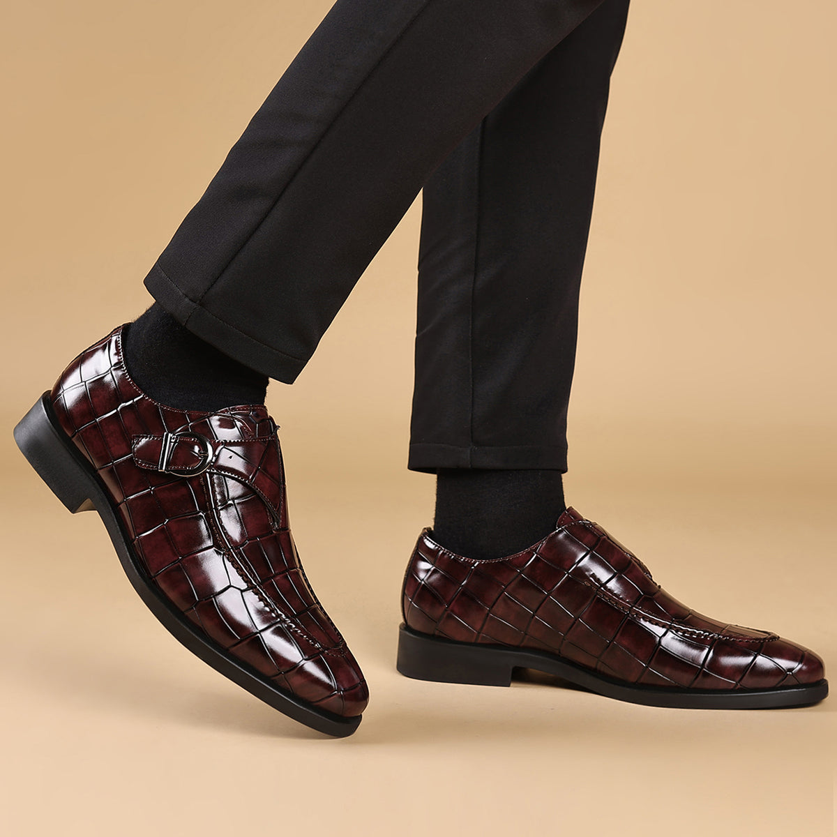Zapatos de vestir para hombre con relieve