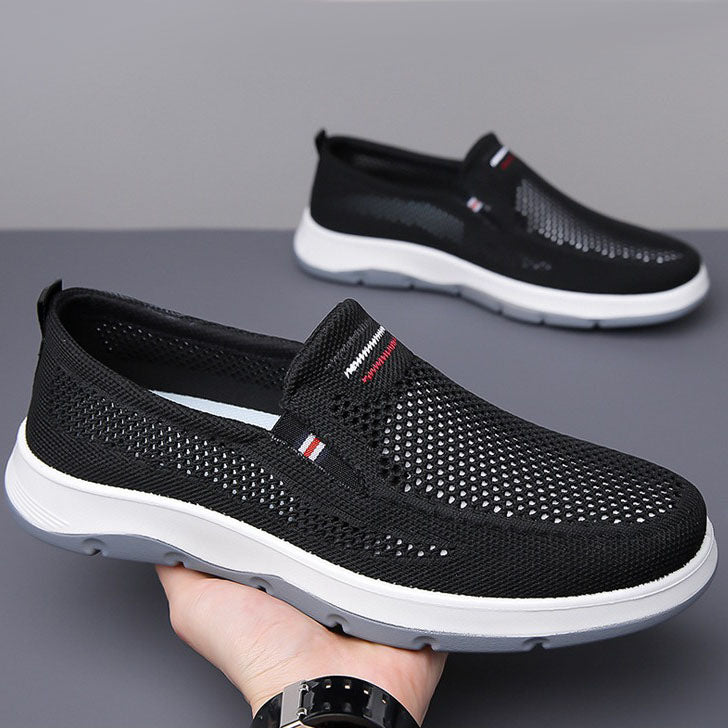 Zapatos de hombre de malla transpirable hueca de verano