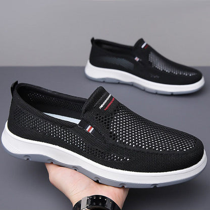 Zapatos de hombre de malla transpirable hueca de verano
