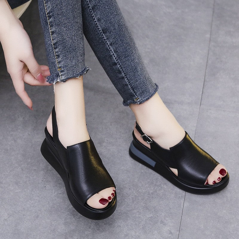 Zapatos de cuña con plataforma