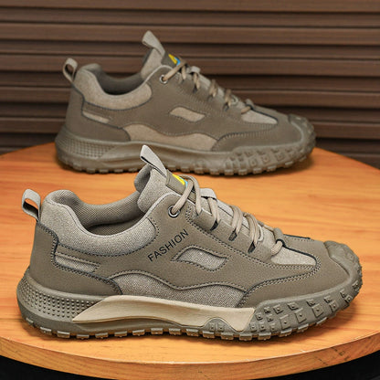 Zapatos casuales de suela blanda, con aberturas y puntera redonda