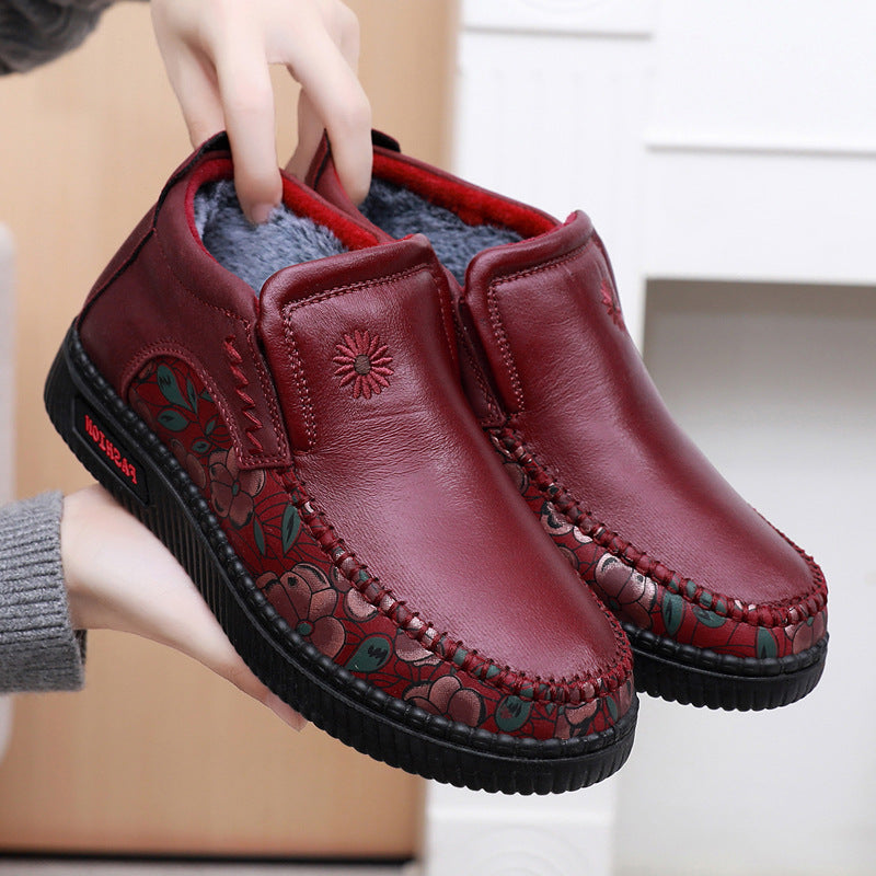 Botas cortas estampadas de moda de invierno