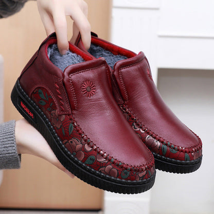 Botas cortas estampadas de moda de invierno