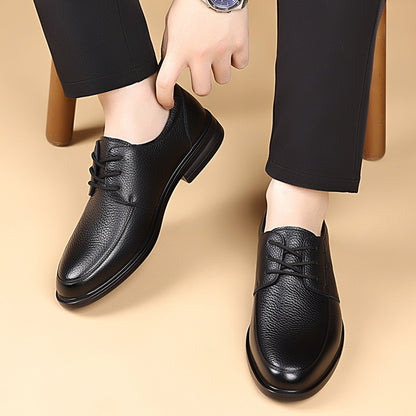 Zapatos de cuero de suela blanda y antideslizante