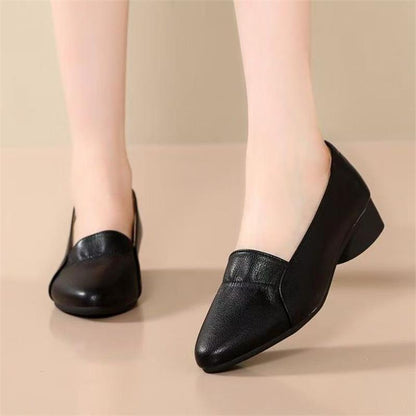 Zapatos de piel de corte bajo versátiles