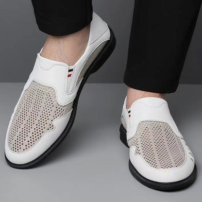 Zapatillas de malla sin cordones para hombre