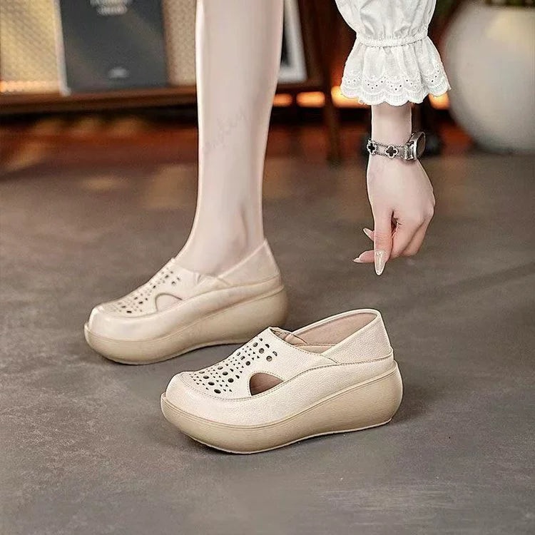 Zapatos individuales transpirables con diseño calado