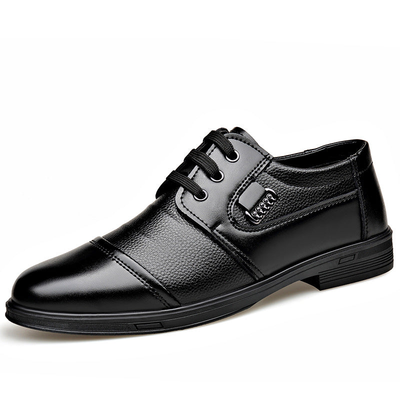 Zapatos de vestir de cuero con cordones para hombre