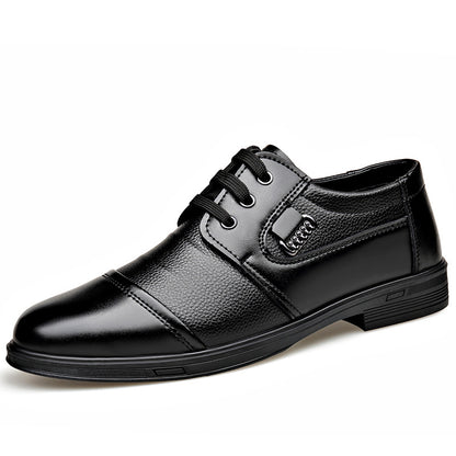 Zapatos de vestir de cuero con cordones para hombre