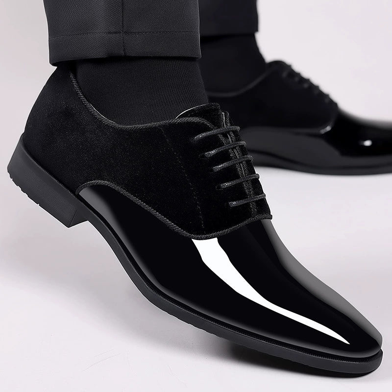 Zapatos bajos de cuero para hombre, estilo británico
