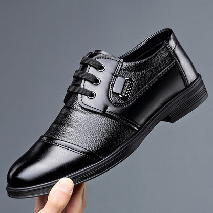 Zapatos de vestir de cuero con cordones para hombre