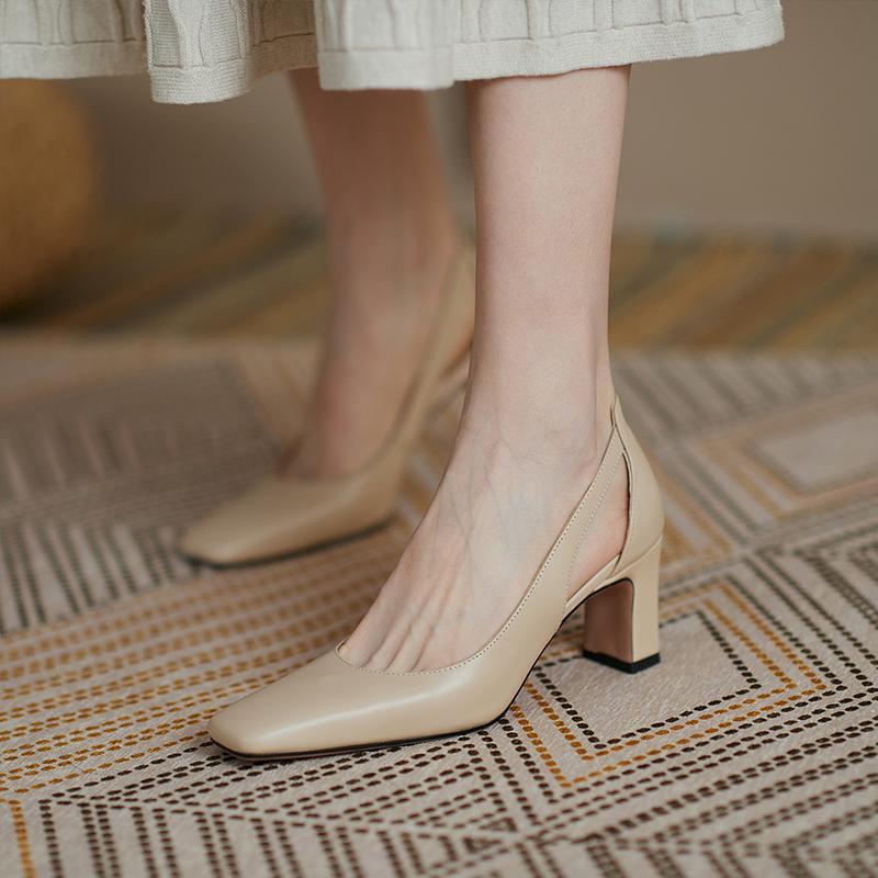 Tacones altos vintage para mujer