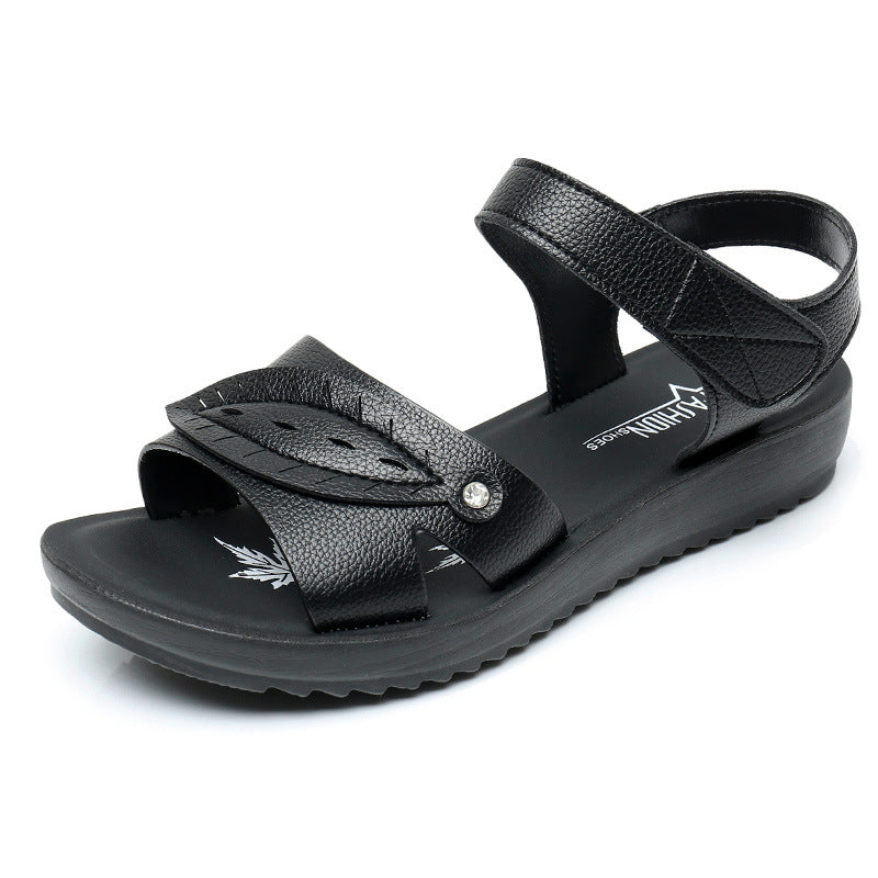 Sandalias de hojas para mujer