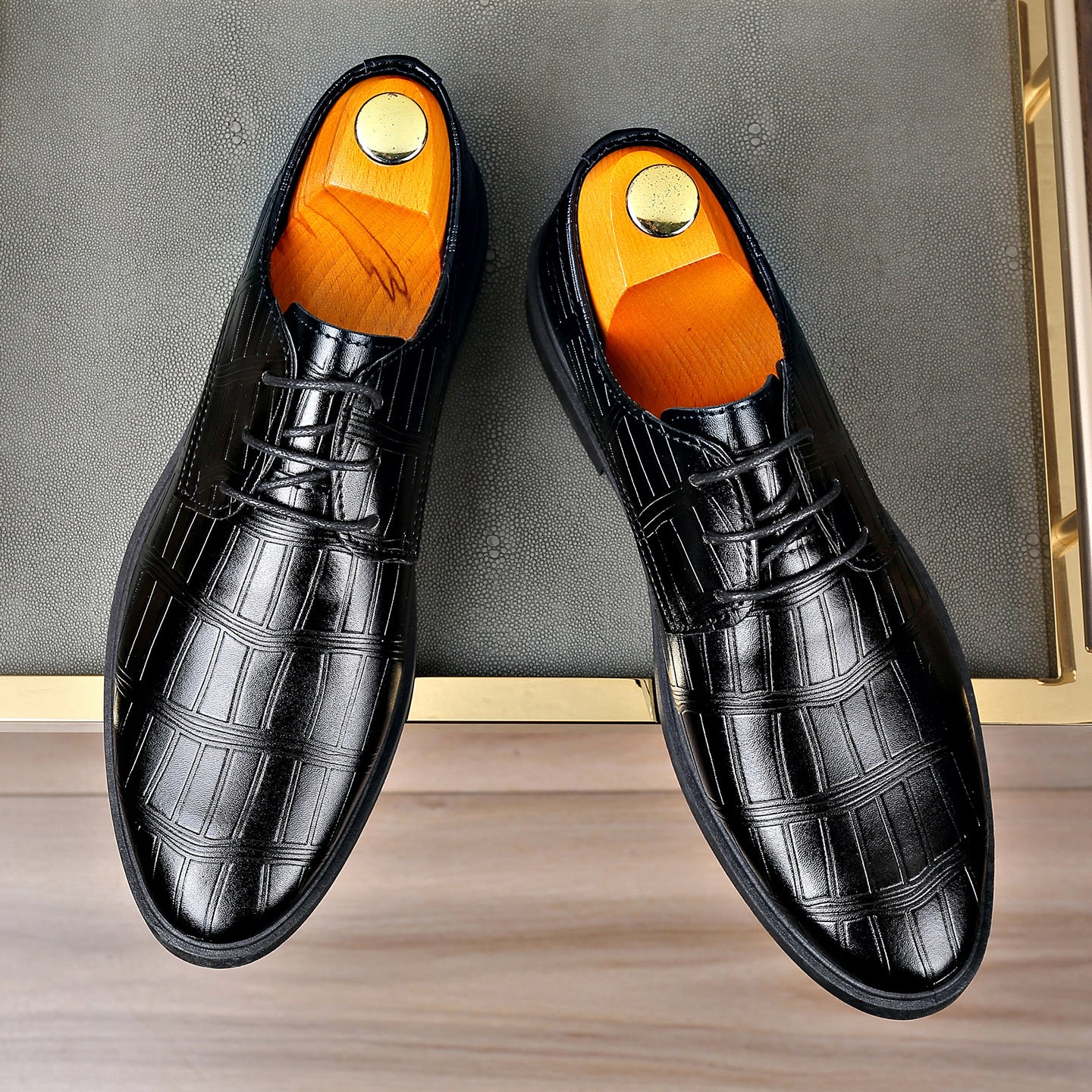 Zapatos casuales para hombre con elevadores de altura ocultos