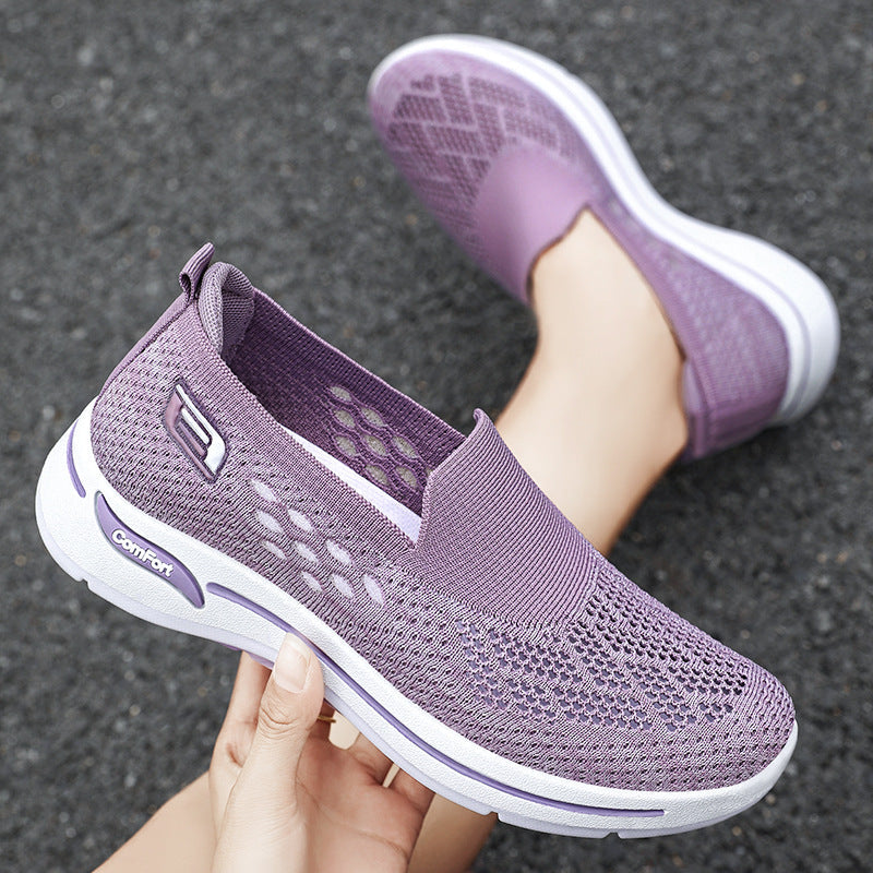 2025 nuevos zapatos de punto transpirables