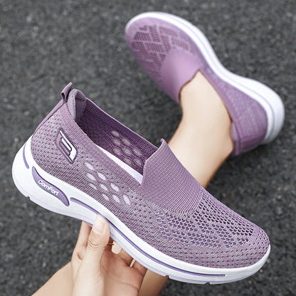 2025 nuevos zapatos de punto transpirables