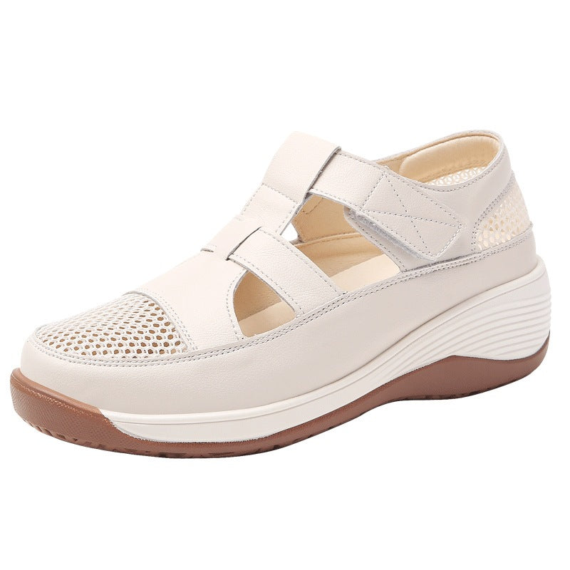 Zuecos de velcro para mujer