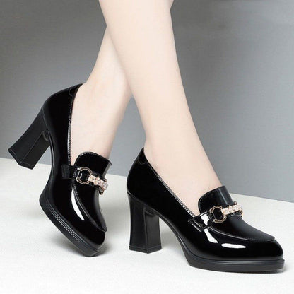 Tacones altos de mujer (rojo vino)