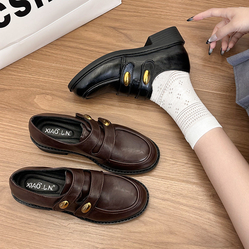 Mocasines de Doble Hebilla para Mujer