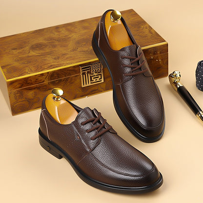 Zapatos de cuero de suela blanda y antideslizante