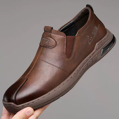 Zapatos de cuero suave sin cordones