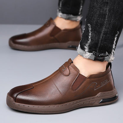 Zapatos de cuero suave sin cordones