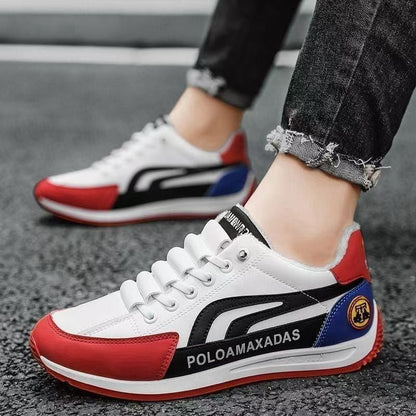 Zapatillas estilo Cortez con bloques de color, cómodas y transpirables.