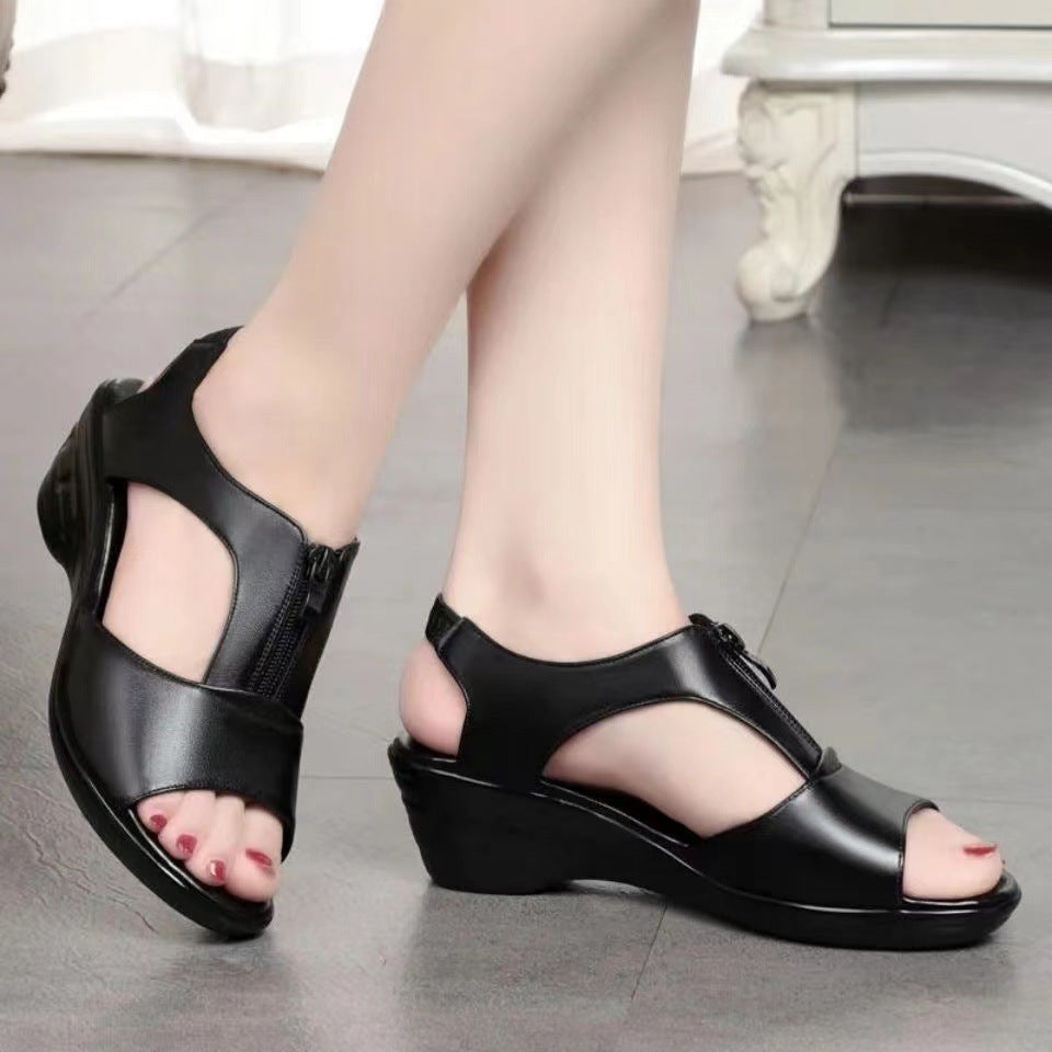 (dos lados vacíos) zapatos de talón