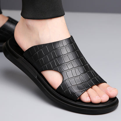 Pantuflas texturizadas para hombre