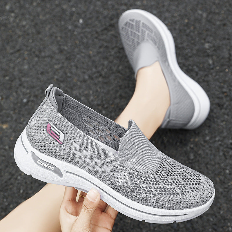 2025 nuevos zapatos de punto transpirables