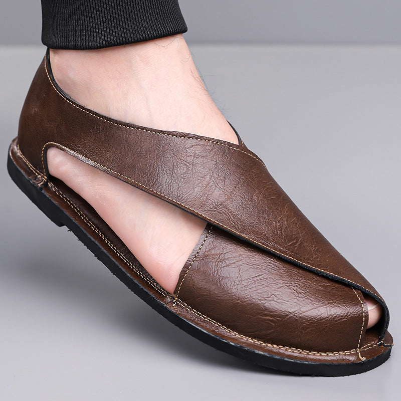 Sandalias retro sin cordones para hombre