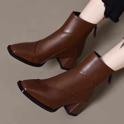 Botines de estilo vintage con forro polar