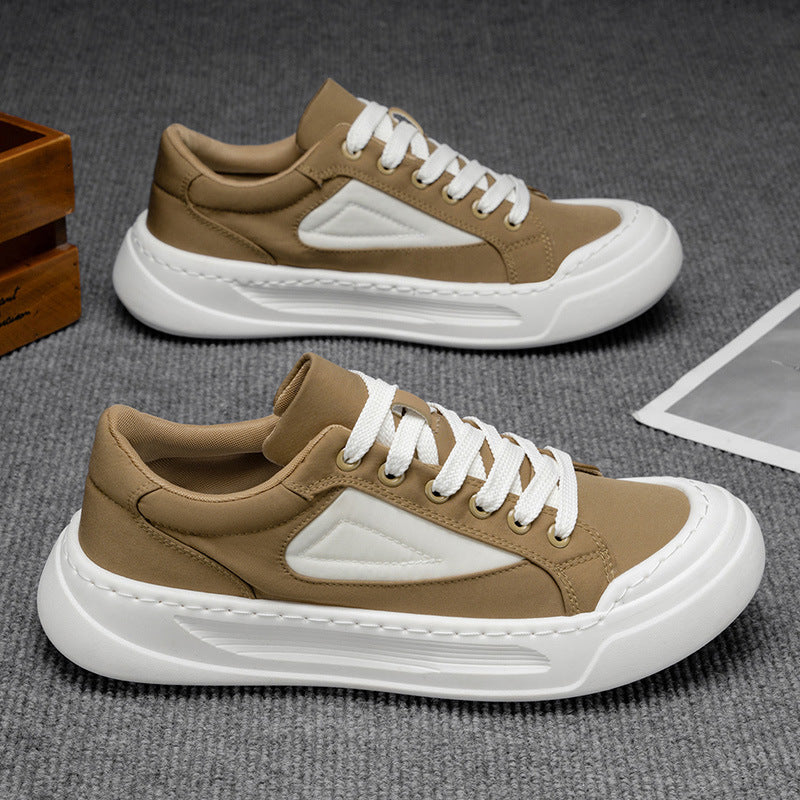 Zapatillas de plataforma versátiles de suela blanda para hombre