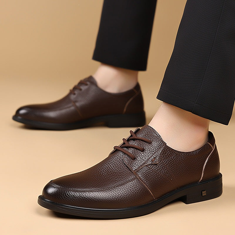 Zapatos de cuero de suela blanda y antideslizante